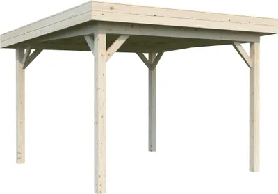 Produktbild von Pavillon Palmako Lenna 8,3 m² 300 x 300 cm tauchimprägniert braun