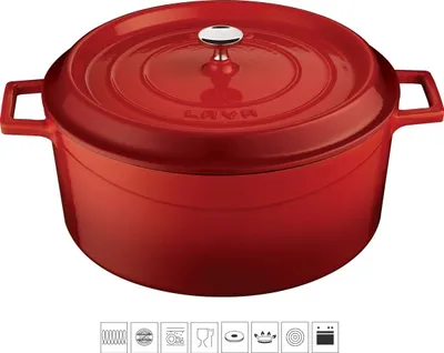 Obrázek produktu pro LAVA Metal Hrnec Ø 20 cm 26 L Litinový Červený LVYTC20K2R