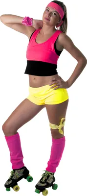 Immagine prodotto di Mini pantaloncini da donna giallo neon - Taglia unica