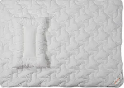 Immagine prodotto di Coperta 100x135 cuscino 40x60 Bamboo bianco con fibre di legno di bambù Inter Widex