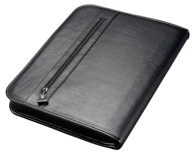 Produktbild von Alassio Ringbuchmappe "LIMONE" A4 FINEtouch Kunstleder schwarz