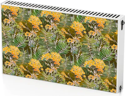 Produktbild von Sommerwieseblumen – Magnetische Heizkörperabdeckung – 100x60 cm – Magnet Heizkörperabdeckung – 3D Würfel – Heizkörperverkleidung – Magnetische Wandverkleidung – Wetterfest