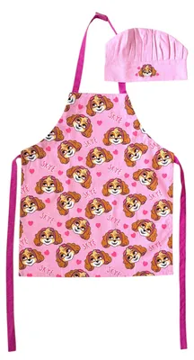 Productafbeelding van Paw Patrol - Skye - Kindershort Met Koksmuts - 100 % Katoen - 55 x 45 cm - 3 - 8 Jaar