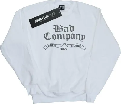 Produktbild von Bad Company - "Earl's Court 1977" Sweatshirt für Herren BI43594 (5XL) (Weiß)