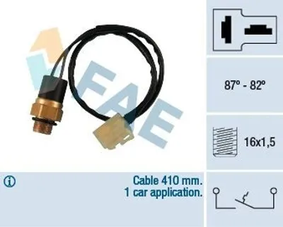 Produktbild von FAE 36240 Temperaturschalter Kühlerlüfter Thermoschalter für MARUTI 800 Schrägheck