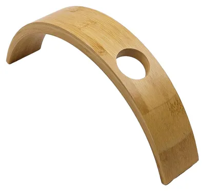 Weinflaschenhalter aus Bambus, handgefertigt, 28x24x6 cm