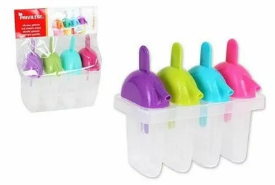 Produktbild von Privilege Mini-Stieleisformer für Eis am Stiel Formen Set Eisform Eisförmchen