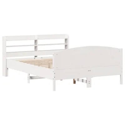 Obrázek produktu pro Postel bez matrace bílá 140 x 200 cm masivní borovice