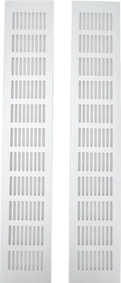 Produktbild von 2 Stück Entlüftungsgitter, rechteckige Platte aus Aluminiumlegierung für Schrank, Schuhschrank, 80 x 450 mm