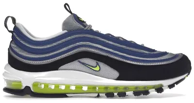 Image de Nike Air Max 97 OG, coloris Atlantic Blue et Voltage Yellow, taille EU 40.5