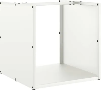Immagine prodotto di vidaXL Porta legna Bianco 40x40x40 cm Acciaio laminato a freddo