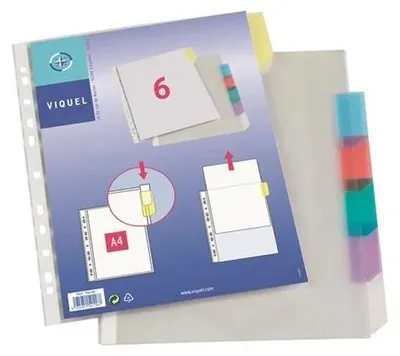 Imagen del producto de Viquel - Fundas perforadas Viquel, paquete de 6 unidades