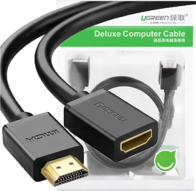 A Ugreen HDMI extension cable in its packaging.