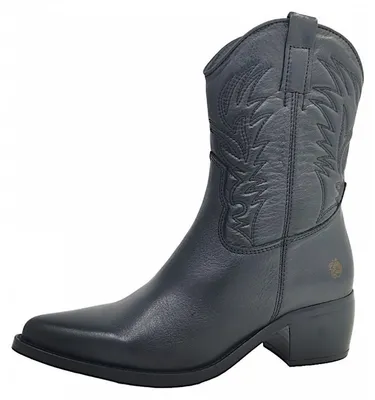 Immagine prodotto di Apple of Eden: Cashmere. Scarpe da donna, modello "Smooth". Stivali western, colore nero, stile casual