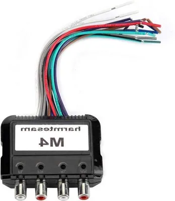Image de Convertisseur audio 4 canaux pour autoradio permettant la conversion des fréquences hautes et basses - Une meilleure qualité audio dans ta voiture