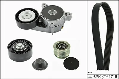 Produktbild von INA Keilrippenriemensatz für JEEP COMPASS MK49