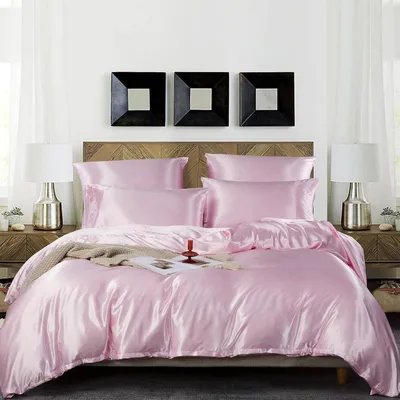 Produktbild von TRANKIELO® - 3-teiliges Bettwäsche-Set, 220 x 240 cm - Hochwertiges Mikrofaser-Satin mit Reißverschluss und Kissenbezüge 80 x 80 cm