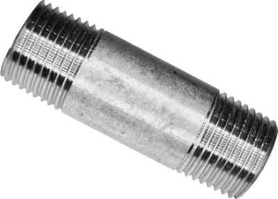 Immagine prodotto di Nipplo doppio per tubi zincato Dimensione del filetto: 1/2 pollice Dimensione: 100 mm