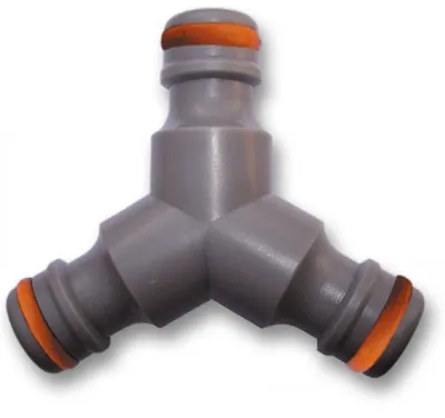 Immagine prodotto di BradasWL-2210 Raccordo per tubo flessibile Bradas WHITE LINE pezzo a Y, 1/2", grigio