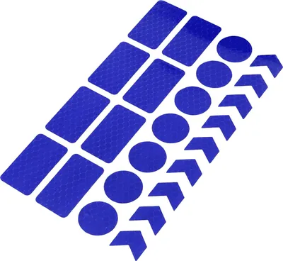 Produktbild von 24stk. Reflektierend Aufkleber Klebeband Wasserdicht Abziehbilder für Auto Blau