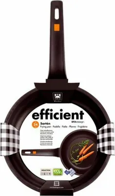 Obrázok produktu pre BRA Sartén Efficient, Kolo, Viacúčelová panvica, Čierna, Hliník, Hliník, 6 mm