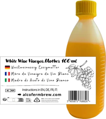 Produktbild von Essigmutter Für Weißweinessig 100ml - Essig Starter Kultur, Natürlich und Aktiv