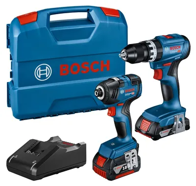 Zdjęcie produktu dla Zestaw Bosch Professional 18V: wkrętarka udarowa GDR 18V-200 + wkrętarka