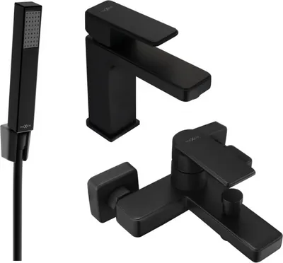 Produktbild von Mexen Mino R77 Badewannenset, Schwarz - 72403R77-70