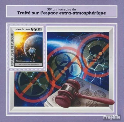 Produktbild von Briefmarken Dschibuti 2017 Mi Block 1007 (kompl. Ausg.) postfrisch Weltraum
