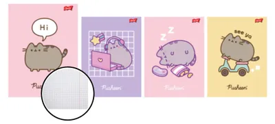 Image de Carnet de notes A5 60k Pusheen quadrillé Unipap Majewski