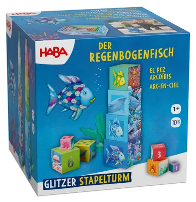 Produktbild von Stapelturm Glitzer Der Regenbogenfisch