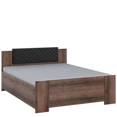 Obrázek produktu pro Manželská postel 160x200 CORTLAND 1 - dub monastery / černá