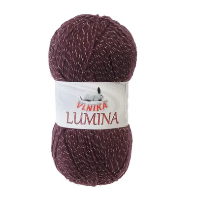 Produktbild von 5 x 100g Glitzer - Garn LUMINA, #706 bordeaux-gold
