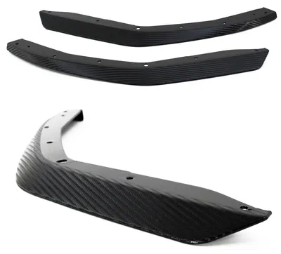 Für BMW 3er G20 ab 2019- mit M-Paket Sport Front Splitter Lip Flaps CARBON LOOK in der Farbe CARBON von Jom Car-Parts GmbH