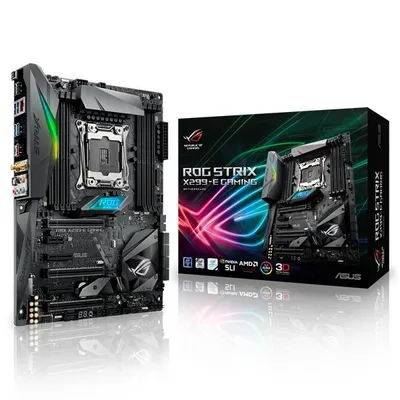 Obrázek produktu pro ASUS ROG STRIX X299-E GAMING, Intel, LGA 2066 (Socket R4), Intel® Core™ i7, DDR4-SDRAM, 128 GB, DIMM