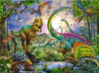 Produktbild von Im Reich der Giganten. Puzzle 200 Teile XXL