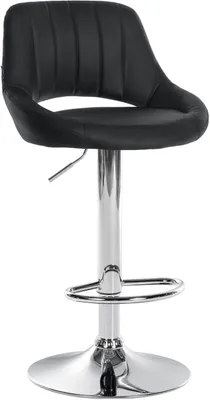 Produktbild von Barhocker Milet Kunstleder chrom schwarz