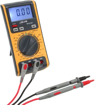 Obrázek produktu pro InLine® 43115 Multimetr 3 v 1, s testerem kabelů RJ45/RJ11 a testerem baterií