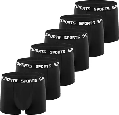 Imagen del producto de INF Calzoncillos tipo bóxer para hombre, ajuste seguro y con sujeción M 6-pack