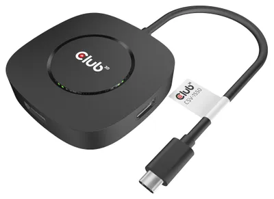 Produktbild von CLUB3D CSV-1550, Kabelgebunden, USB 3.2 Gen 1 (3.1 Gen 1) Type-C, Schwarz, 7680 x 4320 Pixel, 60 Hz, China