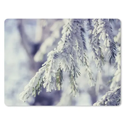 Produktbild von MuchoWow® Mauspad Mousepad Winter - Tannenbaum - Schnee - Ländlich 23x19 cm - Mousepads - Maus Mat - Pad - Mausunterlage - Schreibtischunterlage - Mauspad