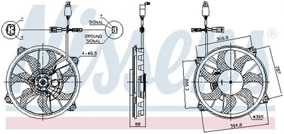 Produktbild von Lüfter, Motorkühlung NISSENS 85902