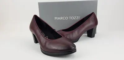 Produktbild von Marco Tozzi Damen Plateau Pumps bordo, herausnehmbare Innensohle, 4,5 cm Absatz 36