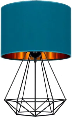 Produktbild von Moderne Lampe Schreibtischlampe Tischlampe Tischleuchte Nachttischlampe Leuchte Türkis-Gold aus Serie N230 (N230-N1-TG)