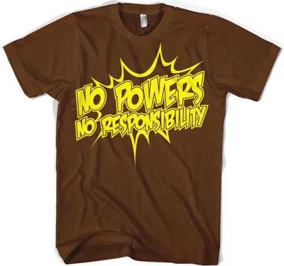 Produktbild von No Powers - No Responsibility T-Shirt - Large - Brown