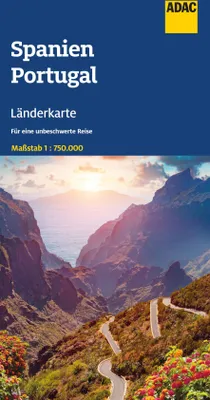 Produktbild von ADAC Länderkarte Spanien, Portugal 1:750.000