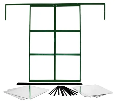 Obrázok produktu pre Vitavia dvojité posuvné dvere pre skleníky "Sirius" a "Sirona" smaragdovo zelené 122 x 191 cm