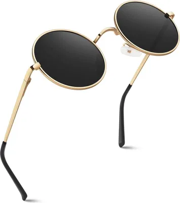 Produktbild von Polarisierte Retro Runde Sonnenbrille UV400 Schutz für Herren Damen