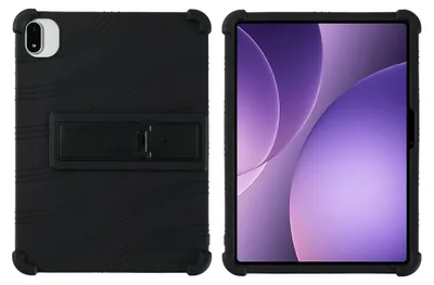 Produktbild von OPPO Pad 5 Hülle - Coverup Silikon Back Cover mit Kickstand - Schwarz