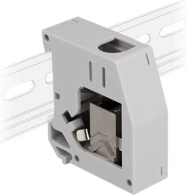 Obrázok produktu pre DELOCK Hutschienenadaptermit Keystonemodul RJ45
